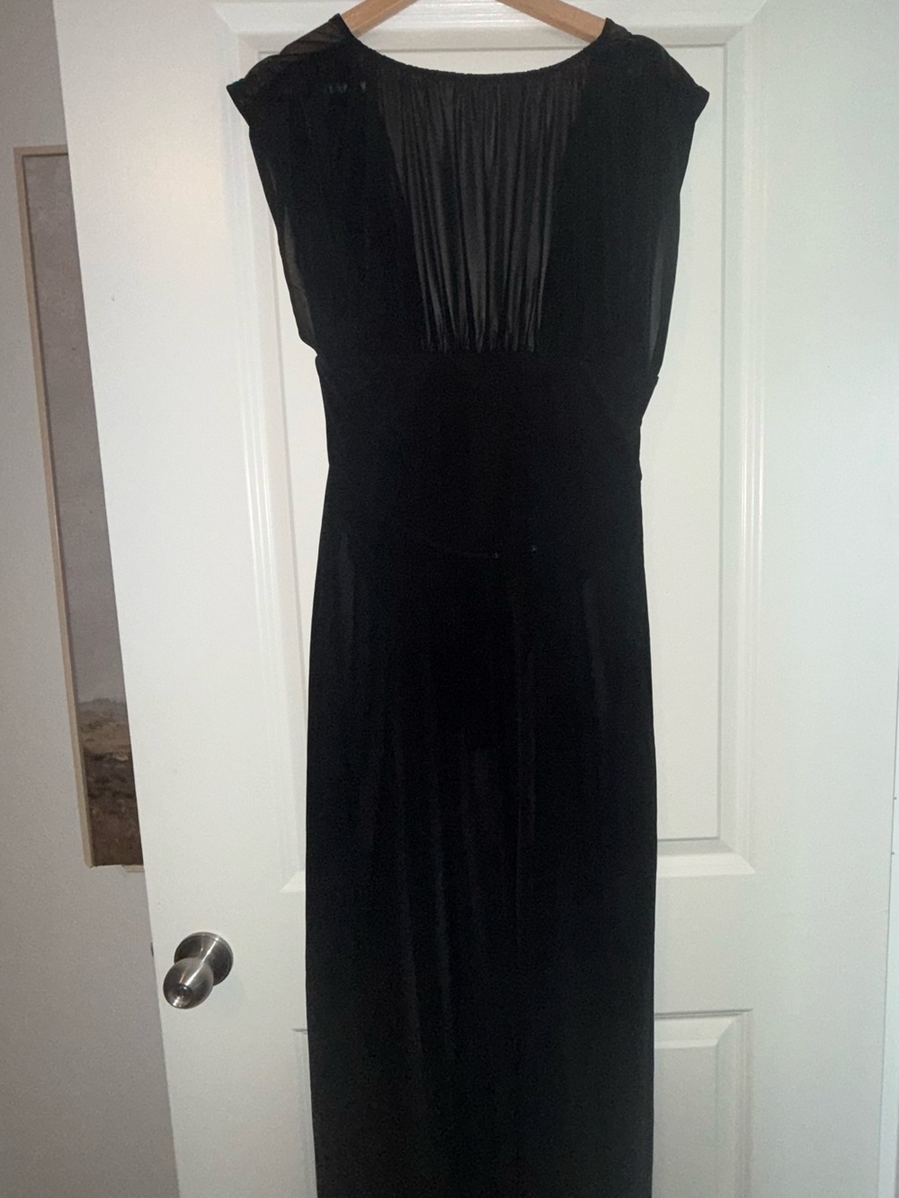 Camila Coelho Ophelia Sheer Black Maxi Dress